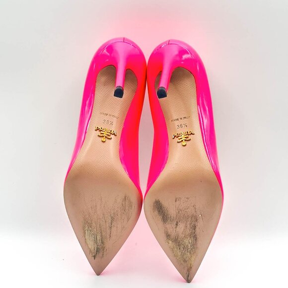 Prada Neon Pink Pumps- Size 36.5 - Picture 12 of 14